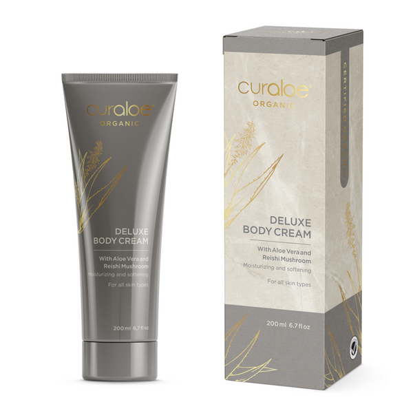 Aloe Vera, Reishi Mushroom, Vanilla & Orange Organic Deluxe Body Cream