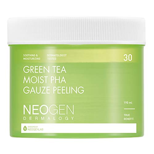 Dermalogy Green Tea Moist PHA Gauze 30 Peeling Pads