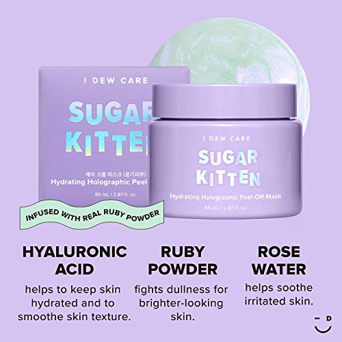 I DEW CARE Sugar Kitten Holographic Hyaluronic Peel-off Mask