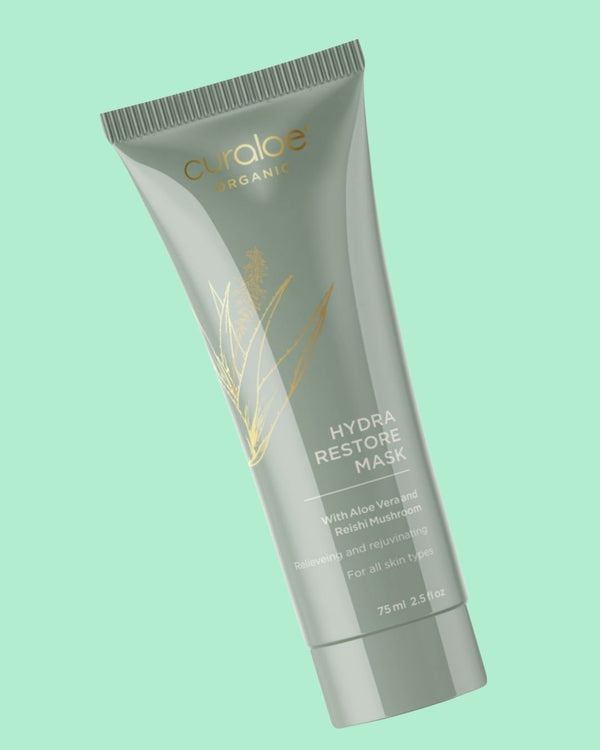 Aloe Vera, Reishi Mushroom, Cacao & Argan Organic Hydra Restore Mask