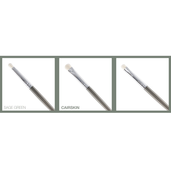 CAIRSKIN Sage Green Full 9 Brushes Liquid & Powder Eyeshadow Brush Set