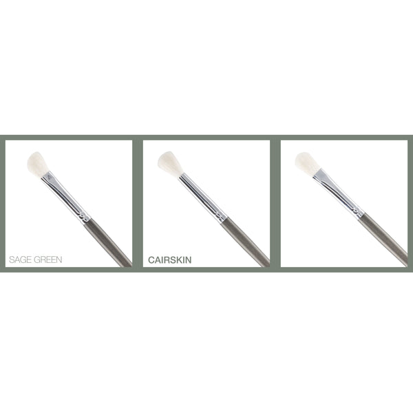 CAIRSKIN Sage Green Full 9 Brushes Liquid & Powder Eyeshadow Brush Set
