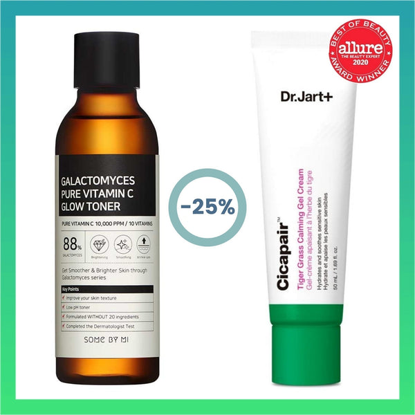 Galactomyces Pure Vitamin C Glow Toner + Cicapair Calming Gel 80ML