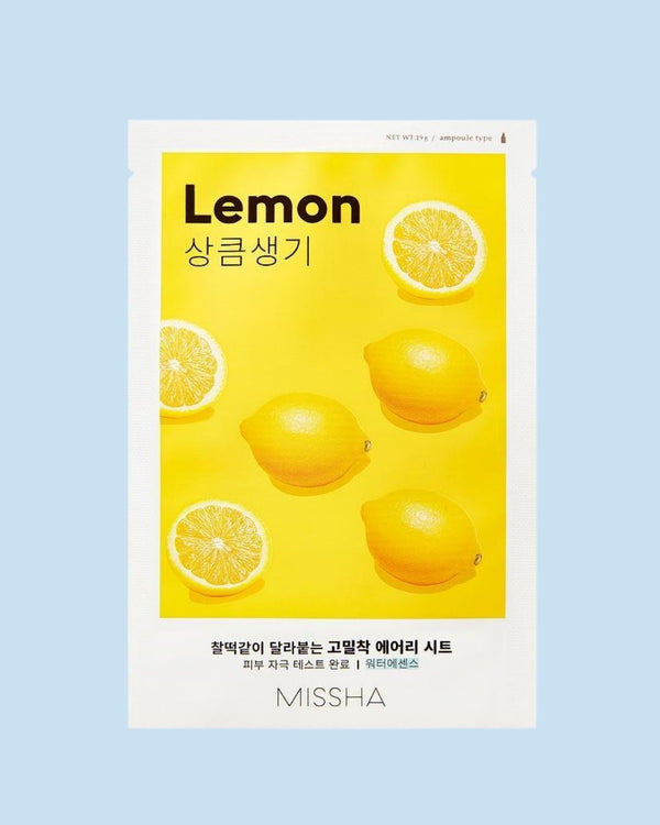 Airy Fit Sheet Mask #Lemon 3 Pack
