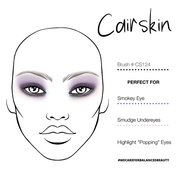 CAIRSKIN CS124 - Defining Pointed Edge Smokey Shader Brush