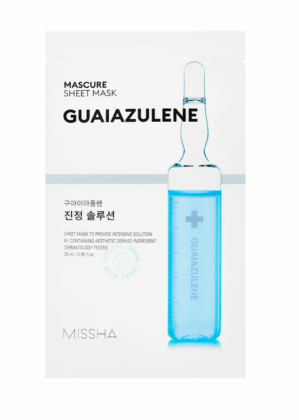 Mascure Calming Solution Sheet Mask - Guaiazulene