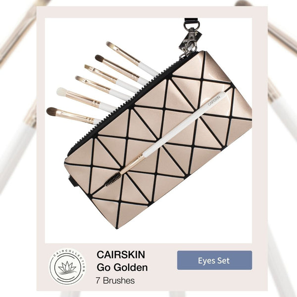 CAIRSKIN Go Golden Full Eyes Set 7 Eyeshadow Brushes