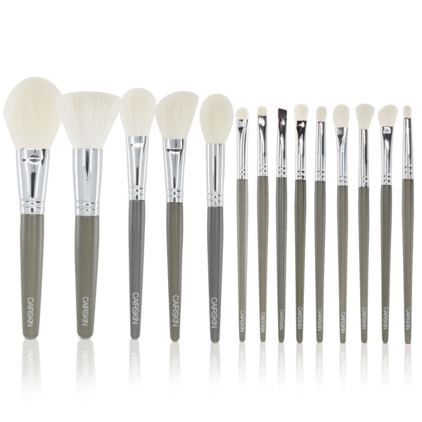 CAIRSKIN Sage Green Professional Makeup 14 Brushes Set