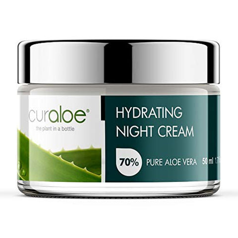 Aloe Vera Night Cream - 70% Pure Organic Aloe & Vitamin E