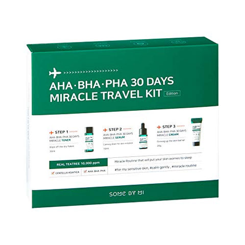 AHA BHA PHA 30Days Travel Limited Edition Set Toner 30ml + Serum 10ml + Cream 20g