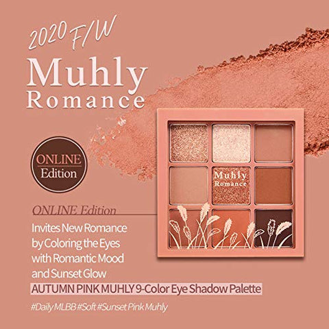 ETUDE HOUSE Play Color Eyes #Pink Muhly Romance | 9 Color Eye Shadow with Warm and Soft Autumn Colors | Eye Makeup | Korean Beauty