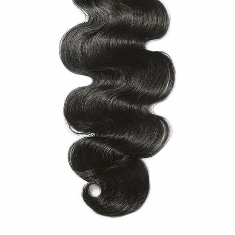 CAIRSTYLING CS606 - Black Double Drawn 100% Human Hair - Clip-in Hair Extensions 110 Gram 51 CM (20 inch)