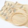 CAIRSTYLING CS610 - Blonde Single Drawn 100% Human Hair - Clip-in Hair Extensions 110 Gram | 51 CM (20 inch)