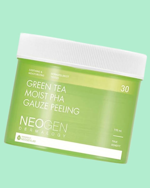 Dermalogy Green Tea Moist PHA Gauze 30 Peeling Pads