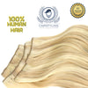 CAIRSTYLING CS603 - Blonde Double Drawn 100% Human Hair - Clip-in Hair Extensions 120 Gram 51 CM (20 inch)