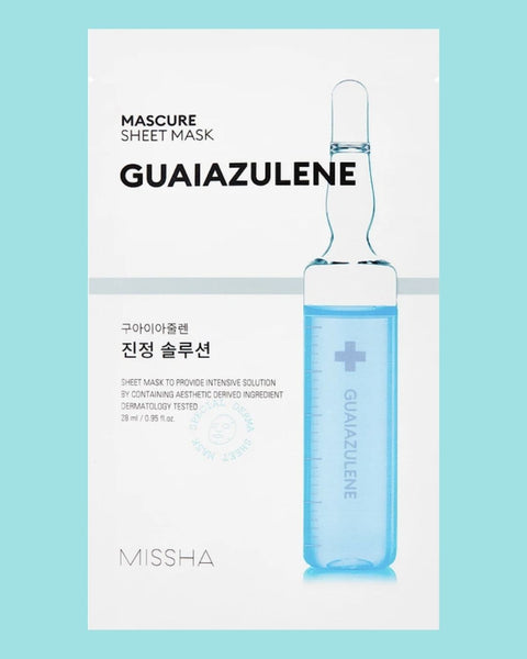 Mascure Calming Solution Sheet Mask - Guaiazulene