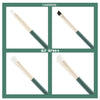 CAIRSKIN Gilt Green Brush Set 13 Professional Face & Eyes Brushes + Gold Beauty Case