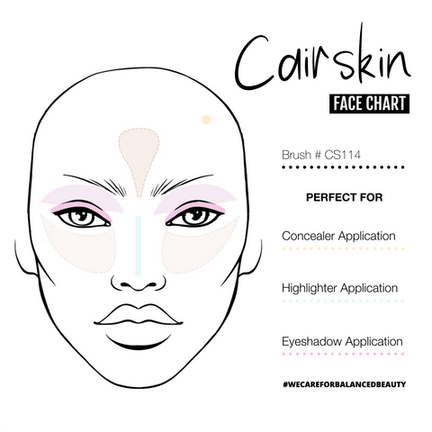 CAIRSKIN CS114 -  Flat Medium Eyeshadow Brush