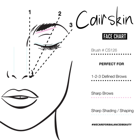 CAIRSKIN CS126 - Flat Angle Make-up Brush