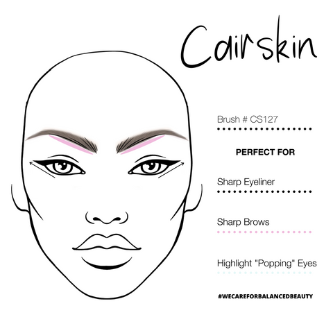 CAIRSKIN CS127 - Flat Eyeliner Brush