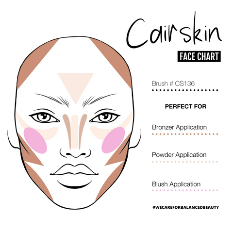CAIRSKIN CS136 - Large Angled Face Brush CS136