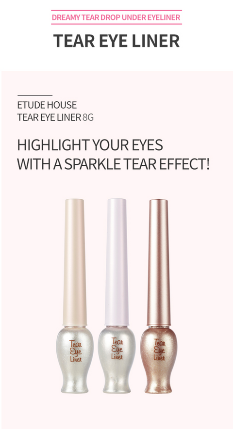 Tear Drop Eye Liner #03 White Sparkle