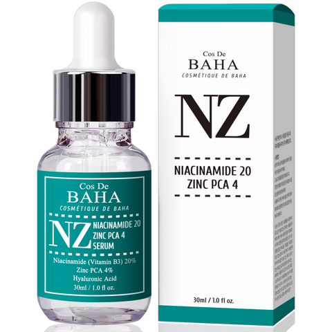 Niacinamide 20% + Zinc 4% Serum for Face - Pore Reducer + Uneven Skin Tone Treatment (NZ)